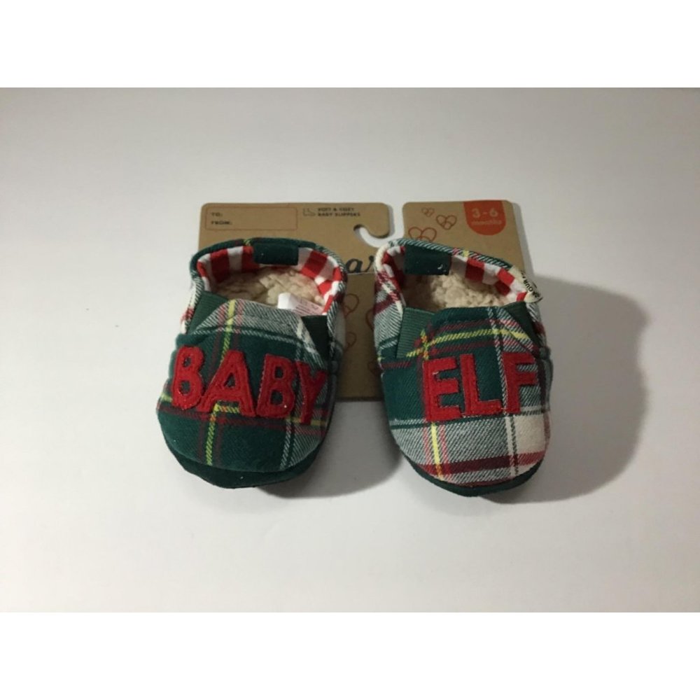Dearforms Baby Elf Flannel & Fur Infant Slippers 3